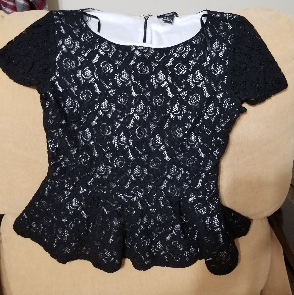 Black lace top